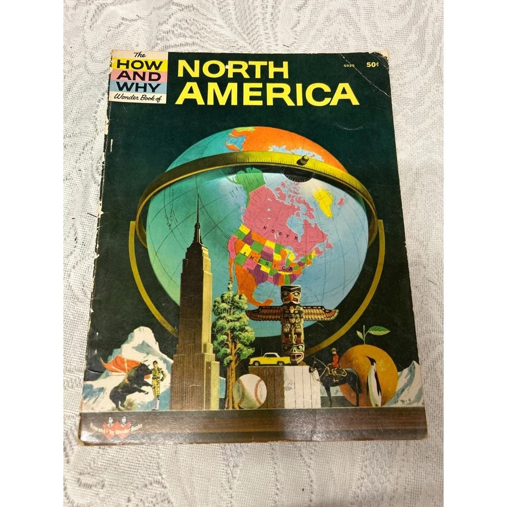 Vintage‎ How and Why Wonder Books Lot of 3 Sea Shells North America Lost Cities
